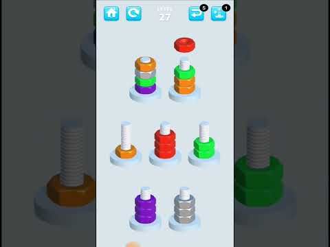 Video guide by King Cobra Snake: Nuts And Bolts Sort Level 27 #nutsandbolts