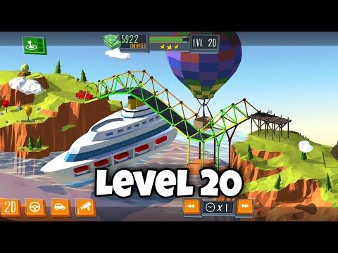 Video guide by Bend Gaming: Build a Bridge! Level 20 #buildabridge