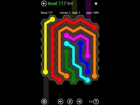Video guide by Play4Fun: Flow Free: Hexes Level 117 #flowfreehexes