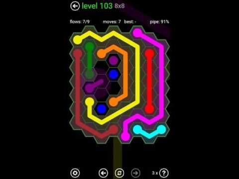 Video guide by Play4Fun: Flow Free: Hexes Level 103 #flowfreehexes