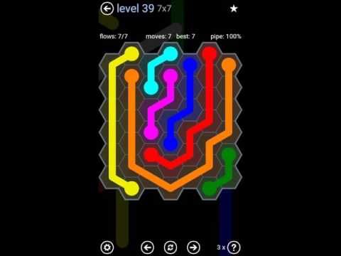 Video guide by Play4Fun: Flow Free: Hexes  - Level 39 #flowfreehexes