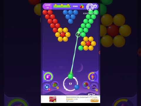 Video guide by Usha Gaming: Bubble POP GO! Level 17 #bubblepopgo