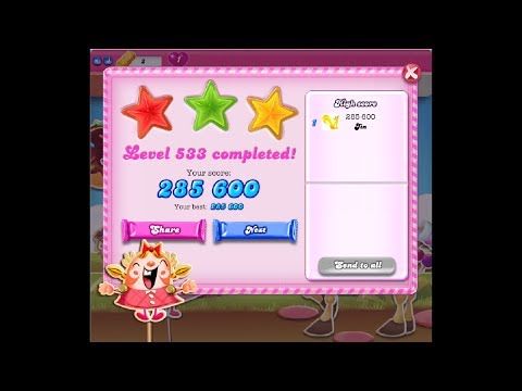Video guide by Jin Luo: Candy Crush Level 533 #candycrush