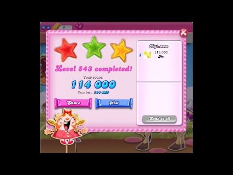 Video guide by Jin Luo: Candy Crush Level 543 #candycrush