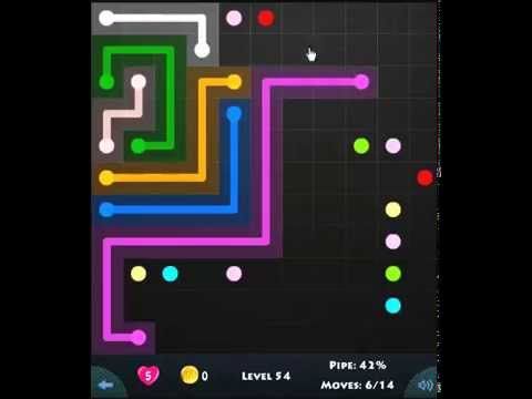 Video guide by Are You Stuck: Flow Game Level 54 #flowgame