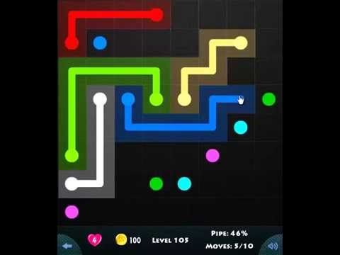 Video guide by Are You Stuck: Flow Game Level 105 #flowgame