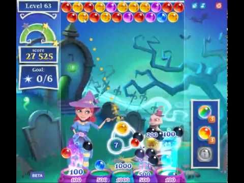 Video guide by skillgaming: Bubble Witch Saga 2 Level 63 #bubblewitchsaga