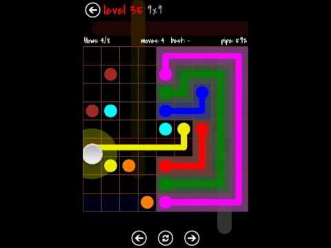 Video guide by TheDorsab3: Flow Free 9x9 level 35 #flowfree
