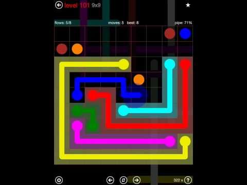 Video guide by iOS-Help: Flow Free 9x9 level 101 #flowfree