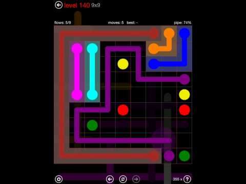 Video guide by iOS-Help: Flow Free 9x9 level 140 #flowfree