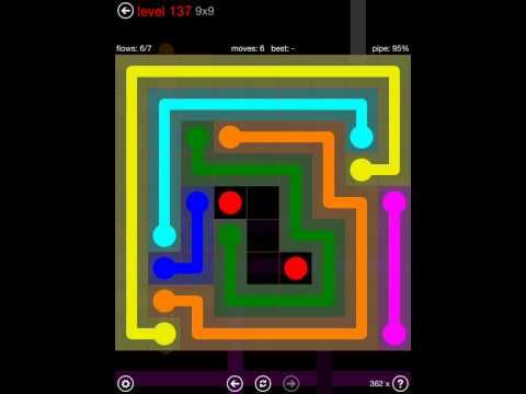 Video guide by iOS-Help: Flow Free 9x9 level 137 #flowfree