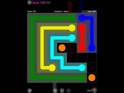Video guide by iOS-Help: Flow Free 7x7 level 146 #flowfree