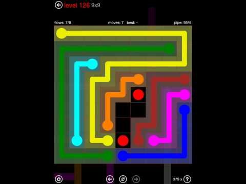 Video guide by iOS-Help: Flow Free 9x9 level 126 #flowfree