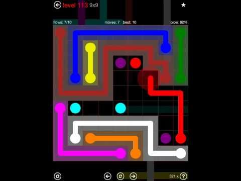 Video guide by iOS-Help: Flow Free 9x9 level 113 #flowfree