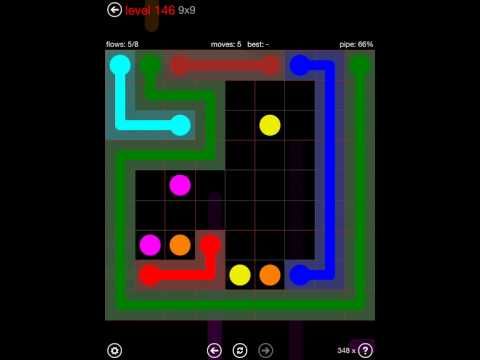 Video guide by iOS-Help: Flow Free 9x9 level 146 #flowfree