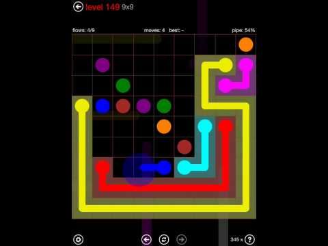 Video guide by iOS-Help: Flow Free 9x9 level 149 #flowfree