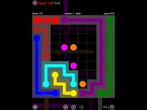 Video guide by iOS-Help: Flow Free 9x9 level 129 #flowfree