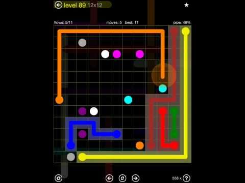 Video guide by iOS-Help: Flow Free 12x12 level 89 #flowfree