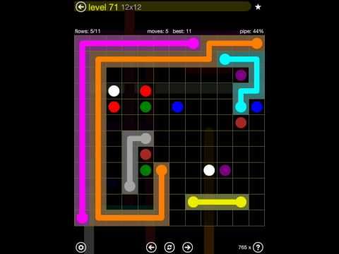 Video guide by iOS-Help: Flow Free 12x12 level 71 #flowfree