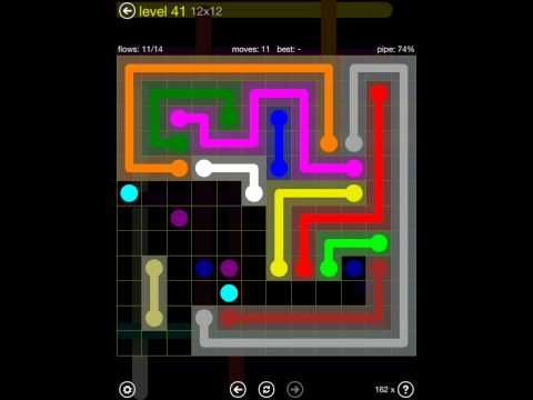 Video guide by iOS-Help: Flow Free 12x12 level 41 #flowfree