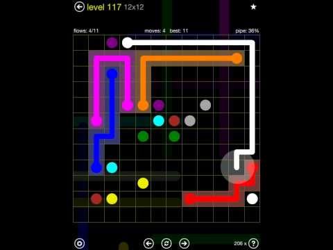 Video guide by iOS-Help: Flow Free 12x12 level 117 #flowfree