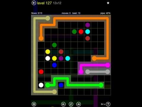 Video guide by iOS-Help: Flow Free 12x12 level 127 #flowfree