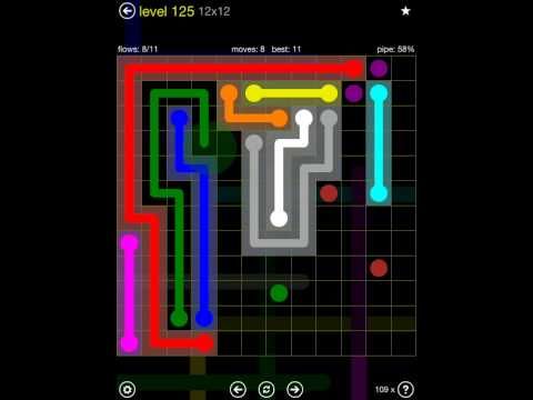 Video guide by iOS-Help: Flow Free 12x12 level 125 #flowfree