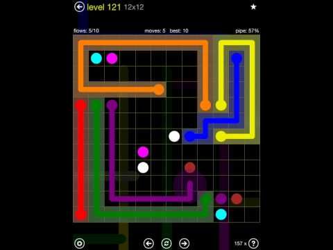 Video guide by iOS-Help: Flow Free 12x12 level 121 #flowfree