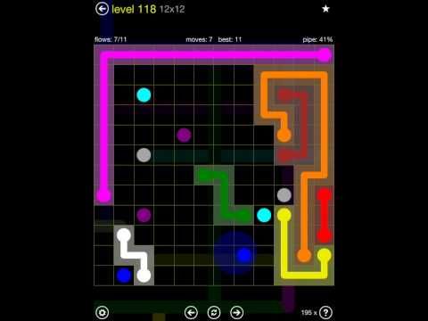Video guide by iOS-Help: Flow Free 12x12 level 118 #flowfree
