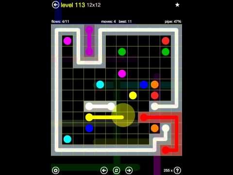 Video guide by iOS-Help: Flow Free 12x12 level 113 #flowfree