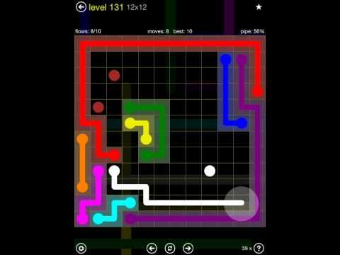 Video guide by iOS-Help: Flow Free 12x12 level 131 #flowfree