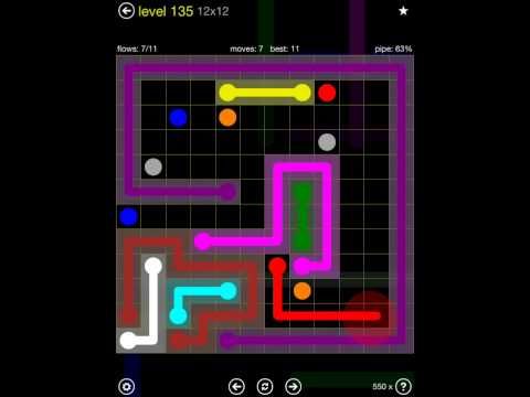 Video guide by iOS-Help: Flow Free 12x12 level 135 #flowfree