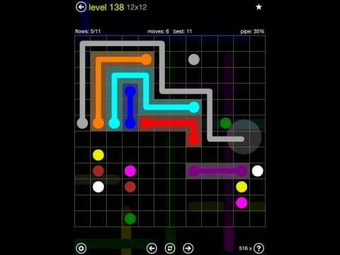 Video guide by iOS-Help: Flow Free 12x12 level 138 #flowfree