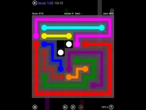 Video guide by iOS-Help: Flow Free 10x10 level 148 #flowfree