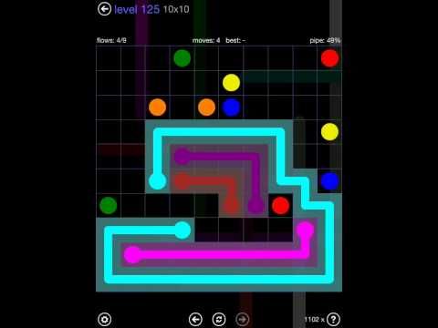 Video guide by iOS-Help: Flow Free 10x10 level 125 #flowfree