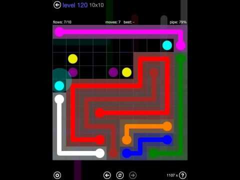 Video guide by iOS-Help: Flow Free 10x10 level 120 #flowfree