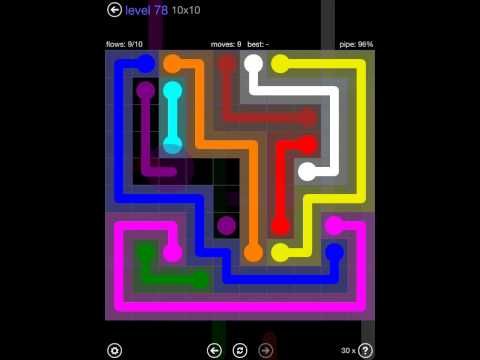 Video guide by iOS-Help: Flow Free 10x10 level 78 #flowfree