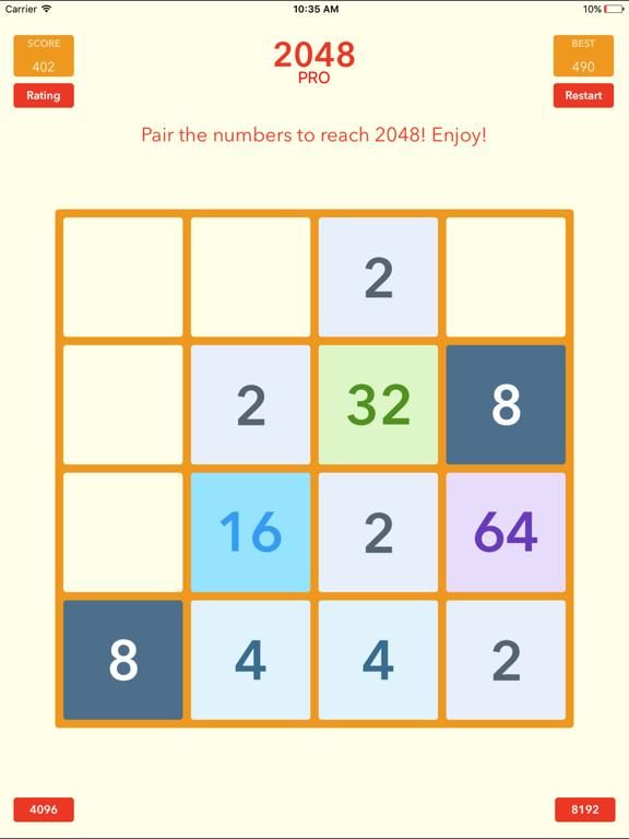 2048 Puzzle game screenshot