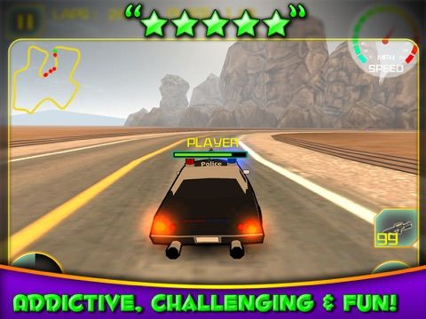 3D Police Car Race game screenshot