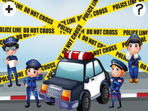 A Find the Shadow Game for Children: Learn and Play with Police
