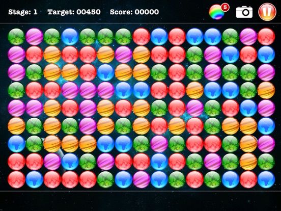 A PopStar Bubbles game screenshot