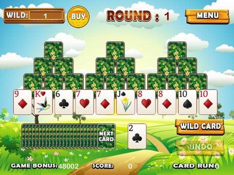 A Spring Seasons Tri Tower Pyramid Solitaire