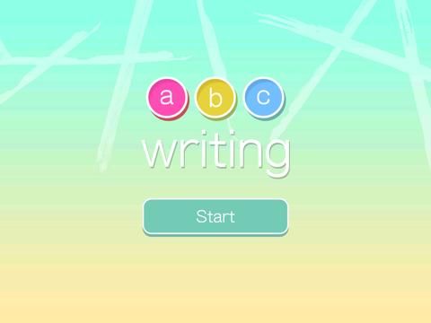ABC Writing in Flat Design