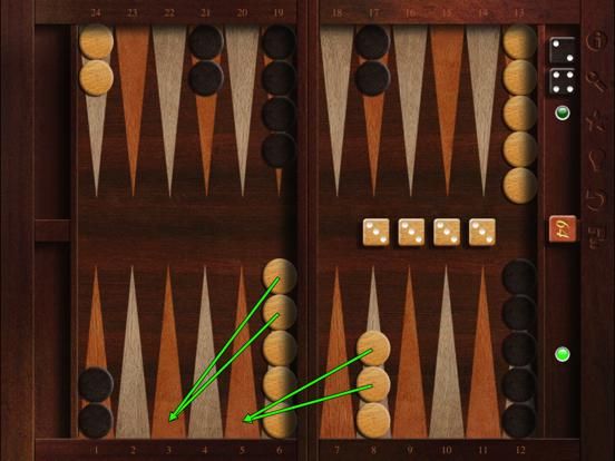 Absolute Backgammon game screenshot