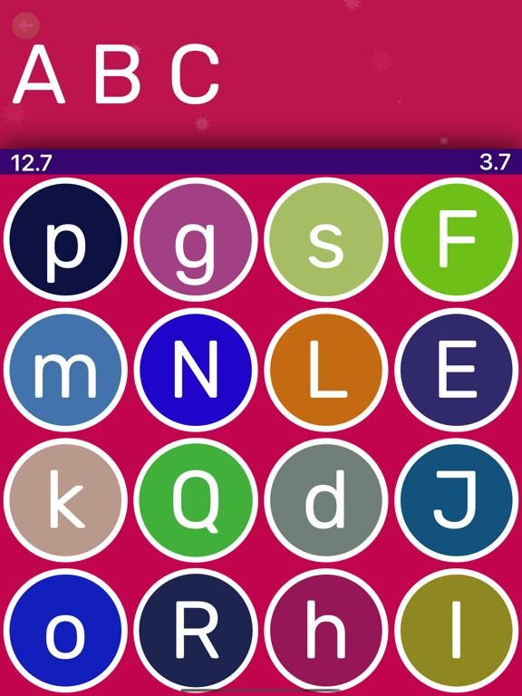 Alphabet game screenshot