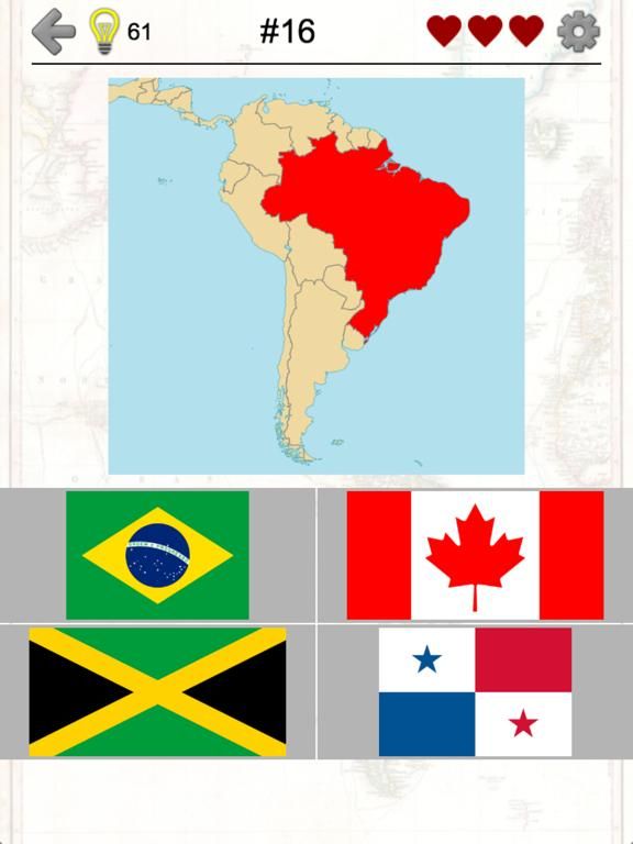 American and Caribbean Countries game screenshot