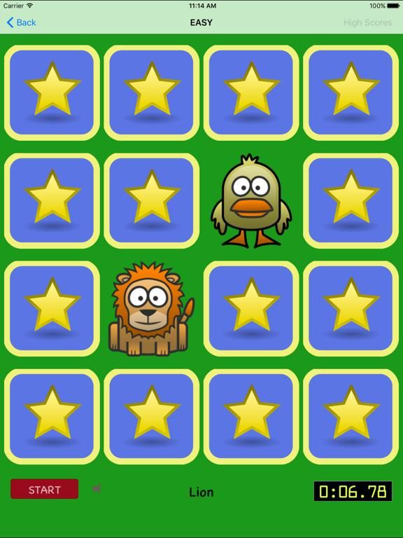 Animals Memory Game