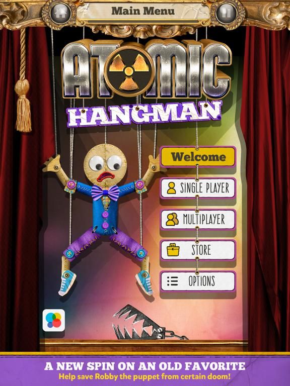 Atomic Hangman game screenshot