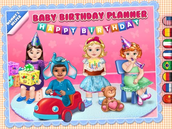 Baby Birthday Planner game screenshot