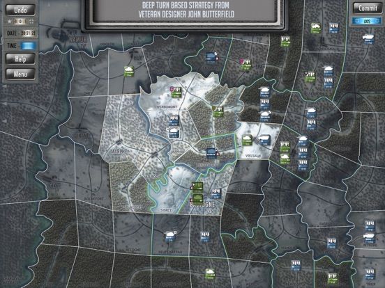 Battle of the Bulge game screenshot